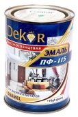 Эмаль ПФ-115 "DEKOR" синяя 1,8 кг цена, купить | РБС-спектр Витебск