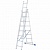 Лестница, 3 х 8 ступеней, алюминиевая, трехсекционная Сибртех цена, купить | РБС-спектр Витебск
