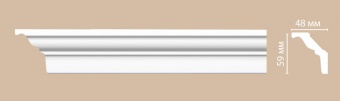 Потолочный плинтус гладкий DECOMASTER DP 18 (размер 59*48*2400) ПОД ЗАКАЗ цена, купить | РБС-спектр Витебск