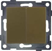 Выключатель двухклавишный - 10А (Механизм)  H-121Р(g) цена, купить | РБС-спектр Витебск