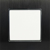 Выключатель в сборе H-111P (w) белый с чёрной рамкой металл HA-010(b) цена, купить | РБС-спектр Витебск