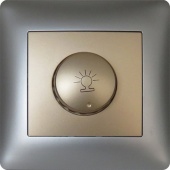 Диммер-светорегулятор золотистый V-109(g) с серебристой рамкой V-010 (s) цена, купить | РБС-спектр Витебск