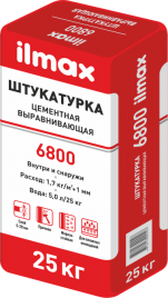 Растворная смесь сухая штукатурная цементная ILMAX 6800 25кг  цена, купить | РБС-спектр Витебск