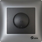 Диммер-светорегулятор чёрный V-109(b) с серебристой рамкой V-010 (s) цена, купить | РБС-спектр Витебск