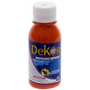 Паста колерная "DEKOR" персик № 25 0,1 кг цена, купить | РБС-спектр Витебск