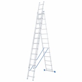 Лестница, 3 х 13 ступеней, алюминиевая, трехсекционная Сибртех цена, купить | РБС-спектр Витебск