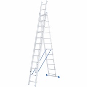 Лестница, 3 х 12 ступеней, алюминиевая, трехсекционная Сибртех цена, купить | РБС-спектр Витебск