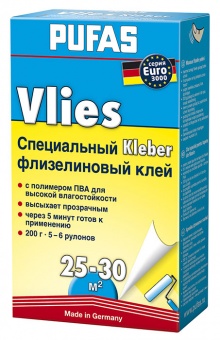 EURO 3000 Vlies Клей обойный PUFAS флизелиновый специальный, 200 г цена, купить | РБС-спектр Витебск