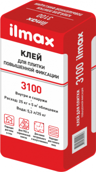 Растворная смесь сухая клеевая облицовочная ILMAX 3100, 25  цена, купить | РБС-спектр Витебск