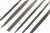 Набор надфилей, 160 х 4мм, 6 шт., обрезиненные рукоятки цена, купить | РБС-спектр Витебск