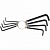 Набор ключей имбусовых TORX  9 шт: T10,15,20,25,27,30,40,45,50, оксидированные, на кольце цена, купить | РБС-спектр Витебск